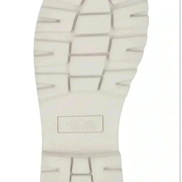 CLIFFS BY WHITE MOUNTAIN Women'Connie Boot Sz 10 BEIGE LACE UP CHUNKY SOLE NWOT - Picture 6 of 7